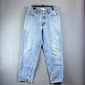VTG Levi's 560 Jeans 34x32 Comfort Fit Denim Medium Wash Y2K Distressed‎ Stains